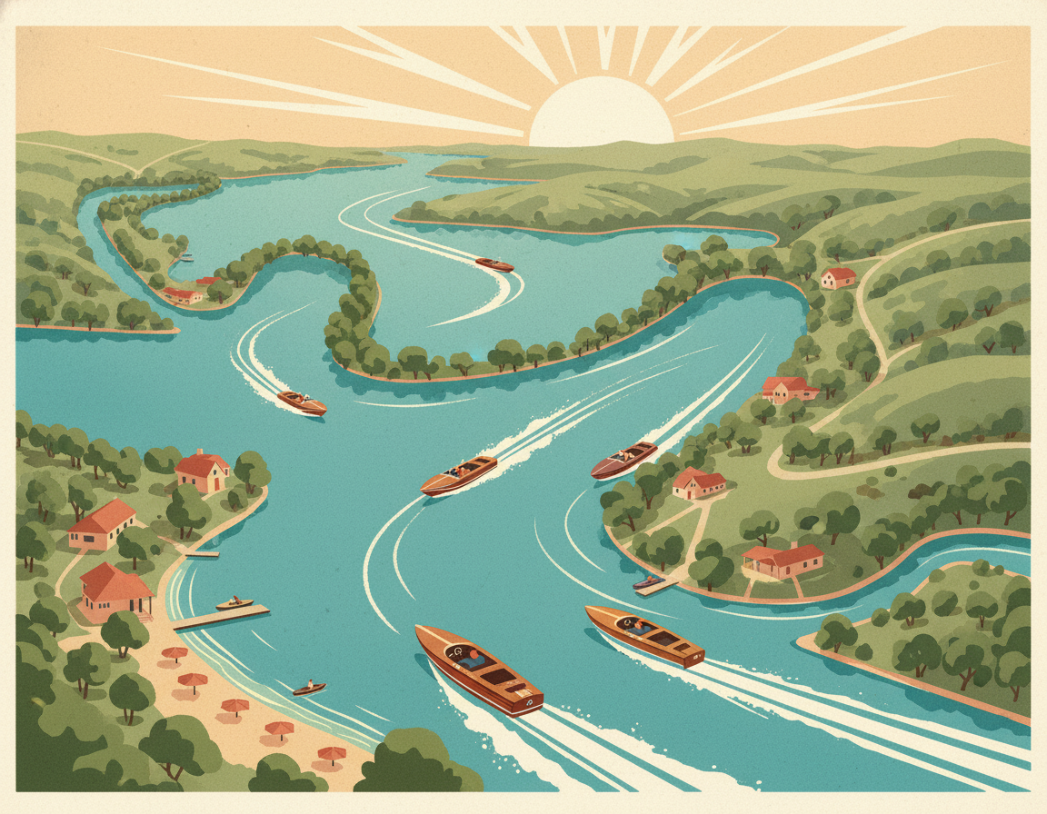 Boating on Lake Granbury